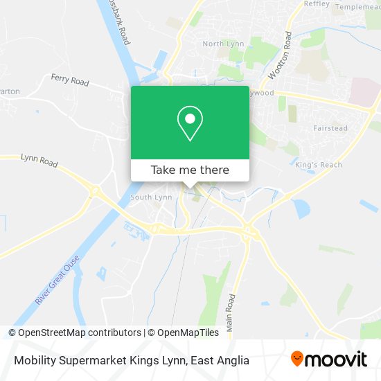Mobility Supermarket Kings Lynn map