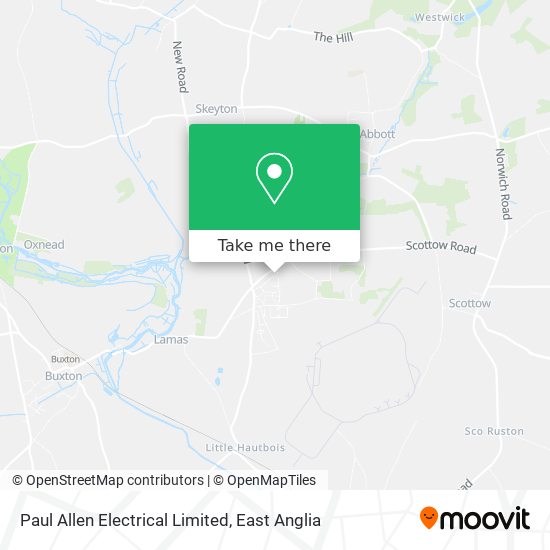 Paul Allen Electrical Limited map