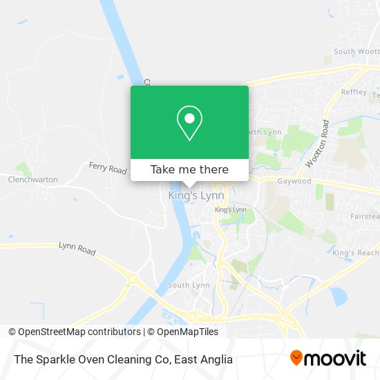 The Sparkle Oven Cleaning Co map