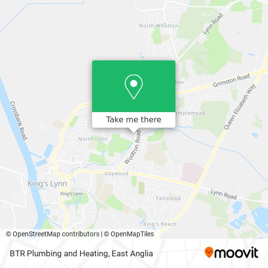 BTR Plumbing and Heating map