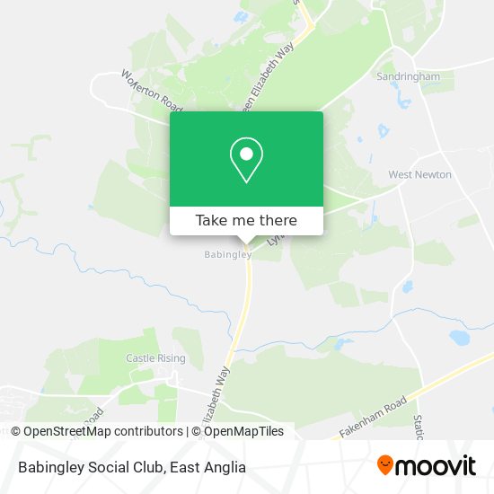 Babingley Social Club map