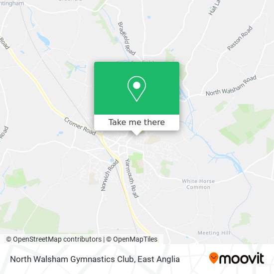 North Walsham Gymnastics Club map
