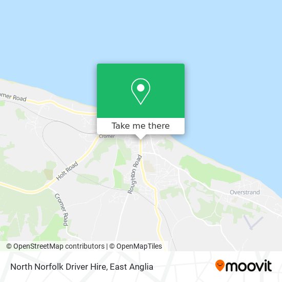North Norfolk Driver Hire map
