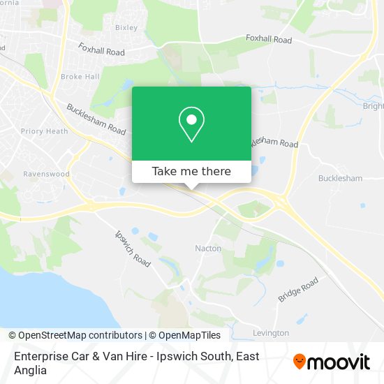 Enterprise Car & Van Hire - Ipswich South map