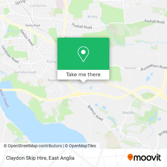 Claydon Skip Hire map