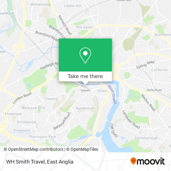 WH Smith Travel map