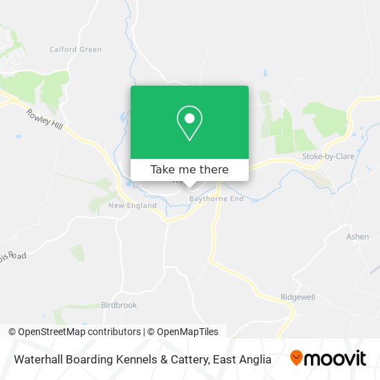 Waterhall Boarding Kennels & Cattery map