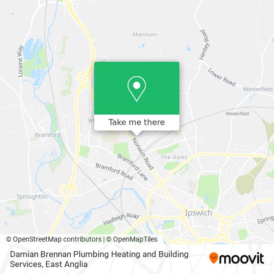 Damian Brennan Plumbing Heating and Building Services map