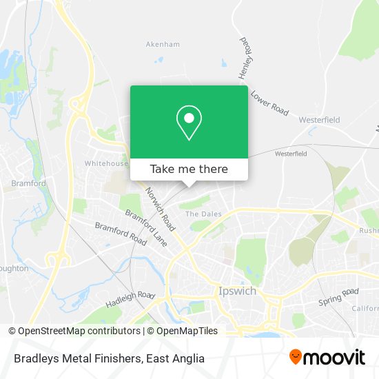 Bradleys Metal Finishers map