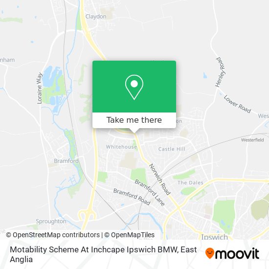 Motability Scheme At Inchcape Ipswich BMW map