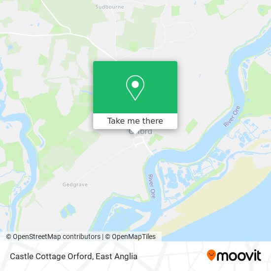 Castle Cottage Orford map