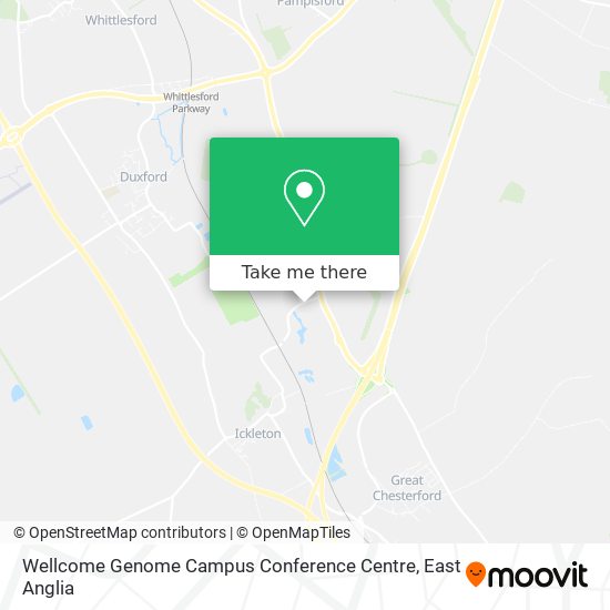 Wellcome Genome Campus Conference Centre map
