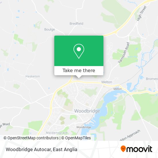 Woodbridge Autocar map