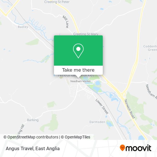 Angus Travel map