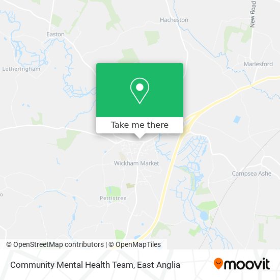 Community Mental Health Team map