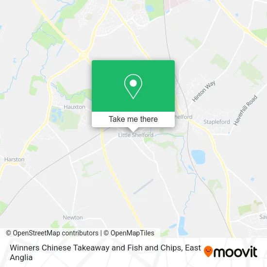 Winners Chinese Takeaway and Fish and Chips map