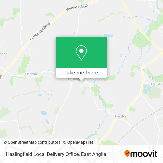 Haslingfield Local Delivery Office map