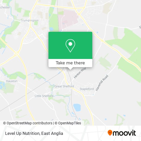 Level Up Nutrition map