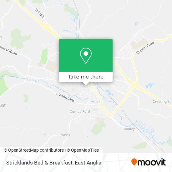 Stricklands Bed & Breakfast map