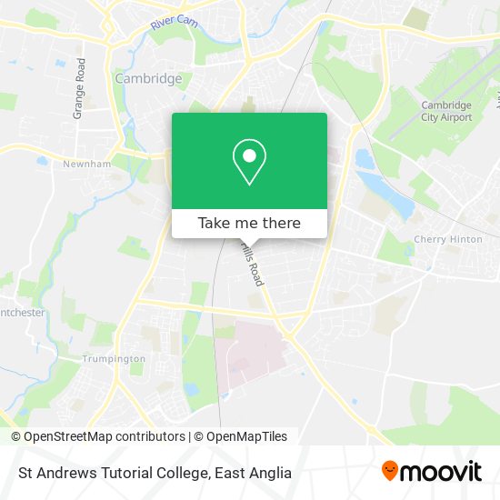 St Andrews Tutorial College map