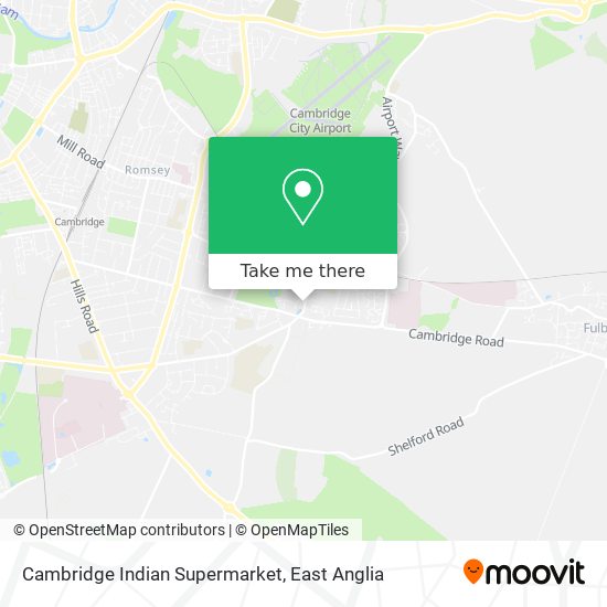 Cambridge Indian Supermarket map