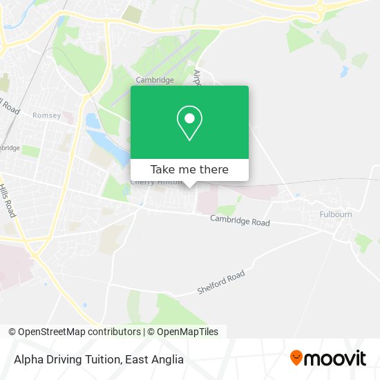 Alpha Driving Tuition map