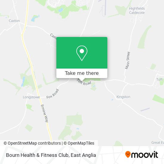 Bourn Health & Fitness Club map