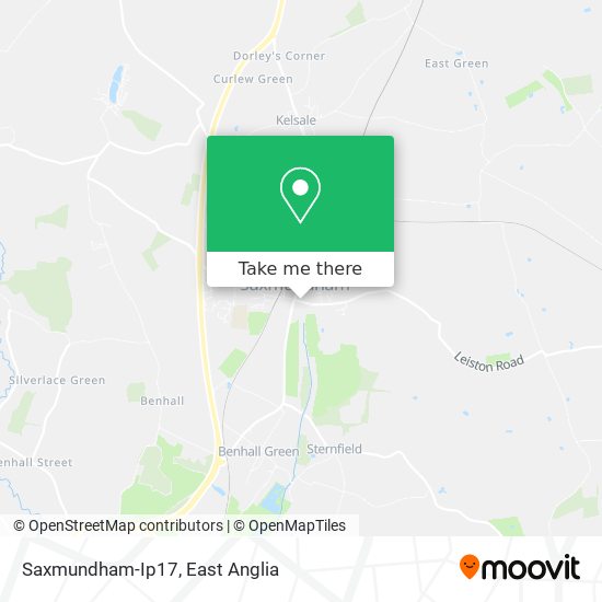 Saxmundham-Ip17 map