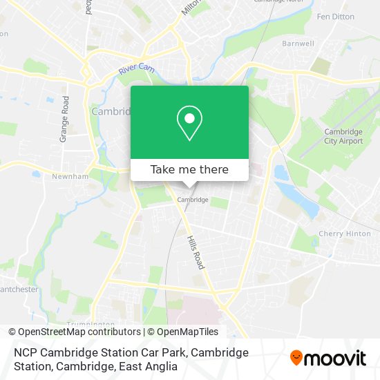 NCP Cambridge Station Car Park, Cambridge Station, Cambridge map