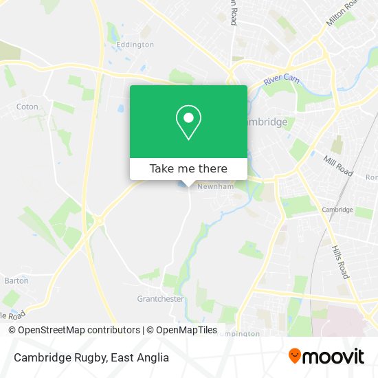 Cambridge Rugby map