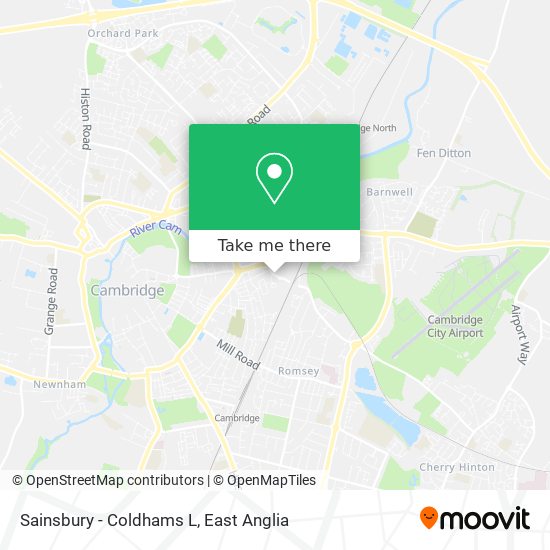 Sainsbury - Coldhams L map