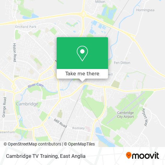 Cambridge TV Training map