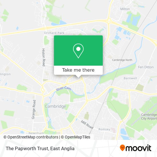 The Papworth Trust map