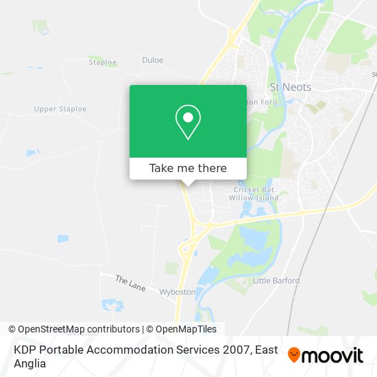KDP Portable Accommodation Services 2007 map