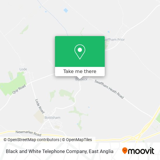 Black and White Telephone Company map