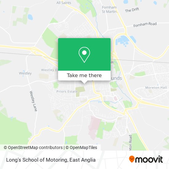 Long's School of Motoring map