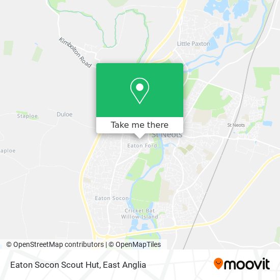 Eaton Socon Scout Hut map