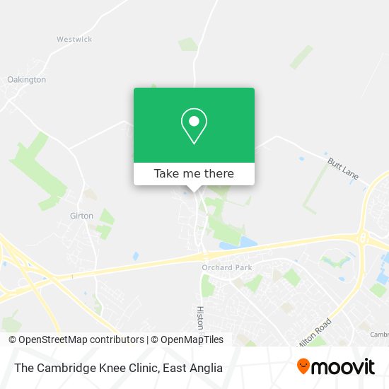 The Cambridge Knee Clinic map