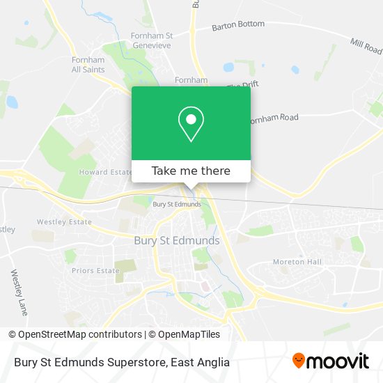 Bury St Edmunds Superstore map