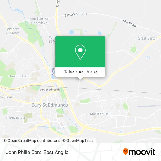 John Philip Cars map