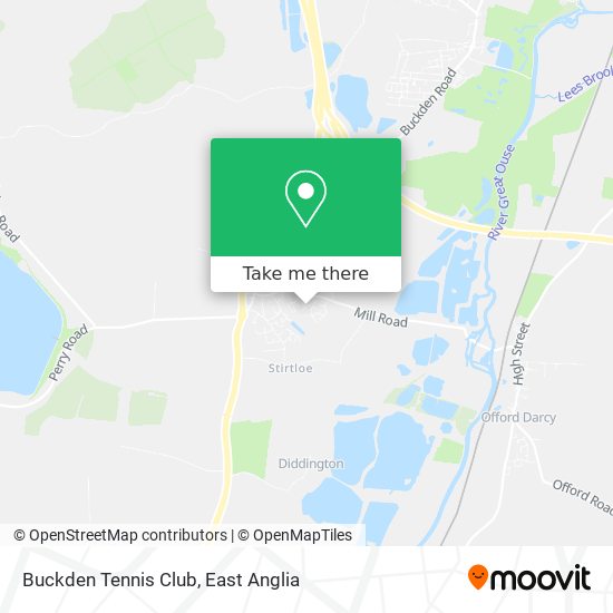 Buckden Tennis Club map