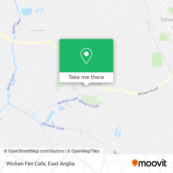 Wicken Fen Cafe map