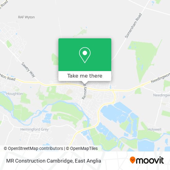 MR Construction Cambridge map