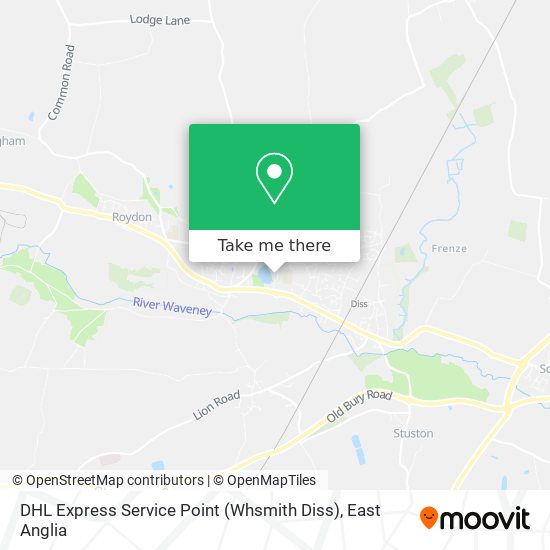 DHL Express Service Point (Whsmith Diss) map