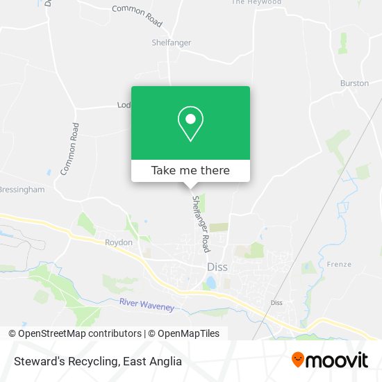 Steward's Recycling map