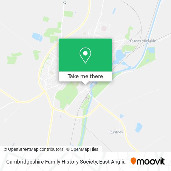 Cambridgeshire Family History Society map