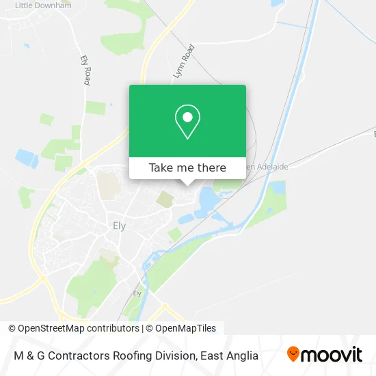 M & G Contractors Roofing Division map