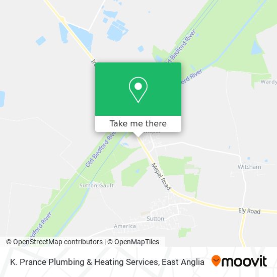 K. Prance Plumbing & Heating Services map