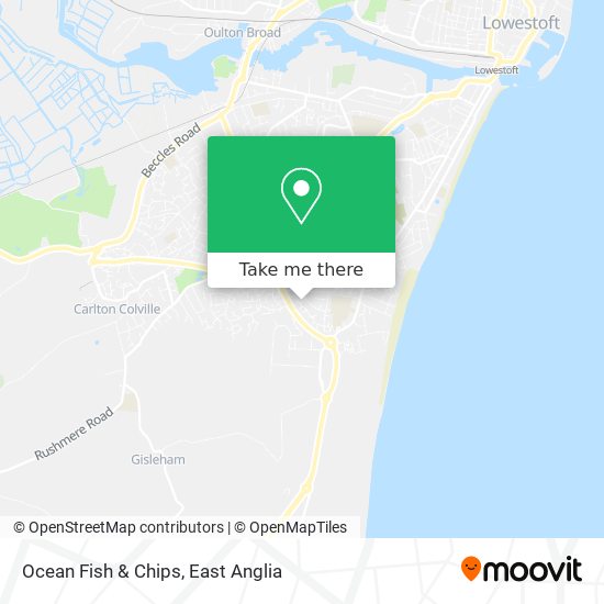 Ocean Fish & Chips map