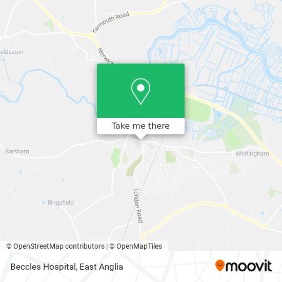 Beccles Hospital map